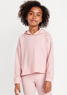 Old Navy Cropped Plush Ribbed Hoodie for Girls