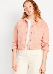 Old Navy Cropped Utility Jean Jacket