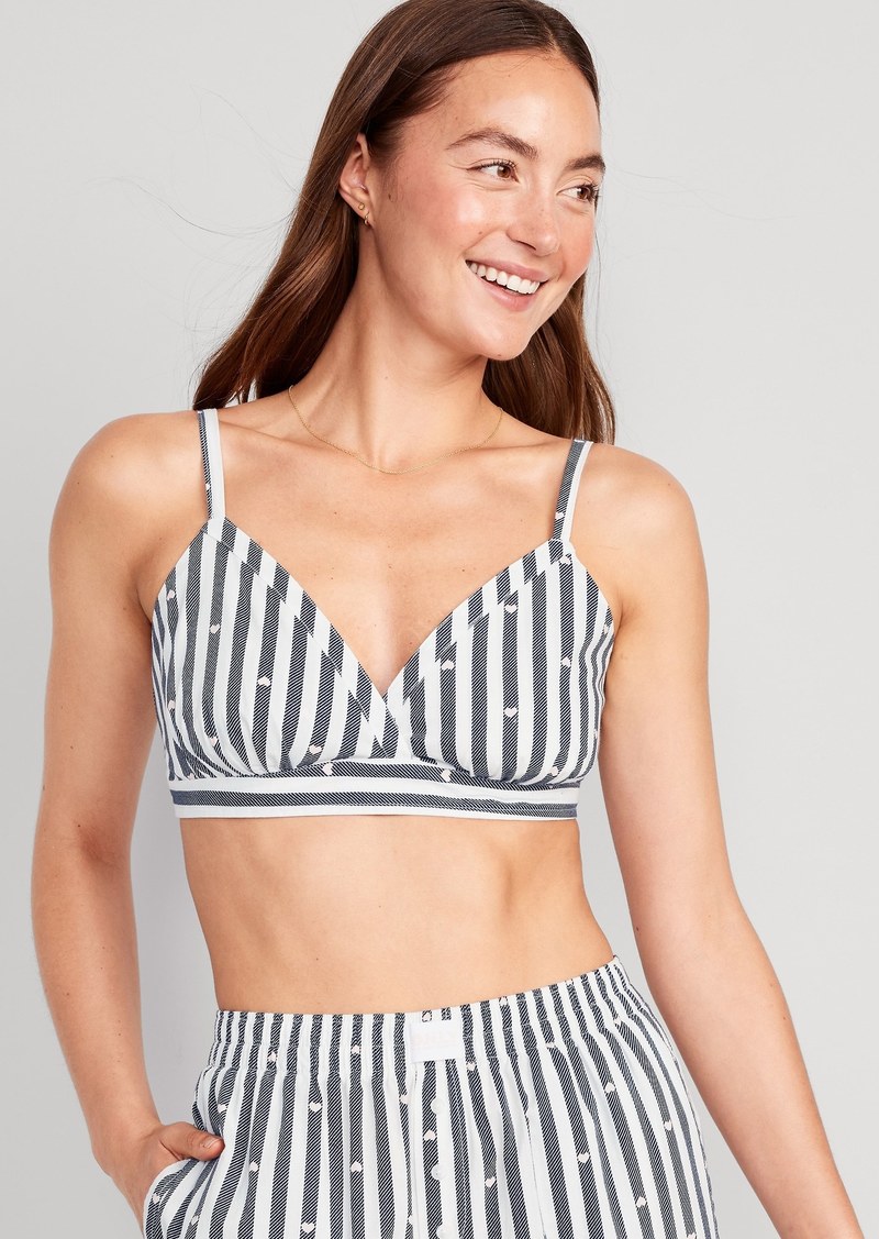 Old Navy Cross-Front Poplin Bralette