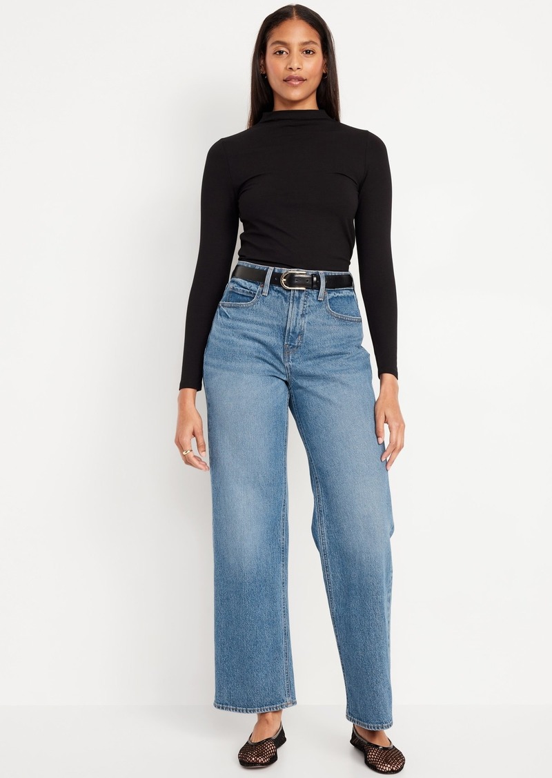 Old Navy Curvy Extra High-Waisted Sky-Hi Wide-Leg Jeans