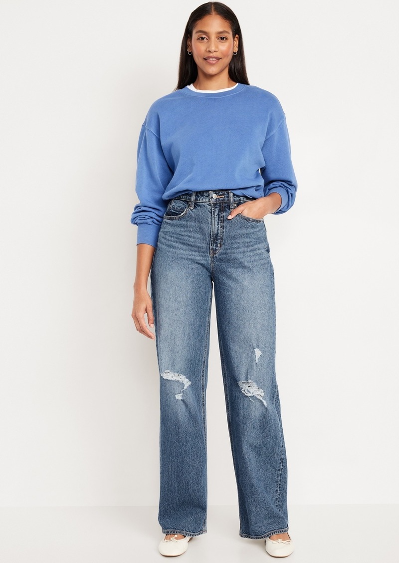 Old Navy Curvy Extra High-Waisted Wide-Leg Jeans