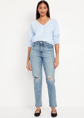 Old Navy Curvy High-Waisted OG Straight Ankle Jeans