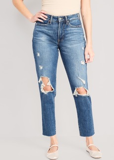 Old Navy Curvy High-Waisted OG Straight Ankle Jeans for Women
