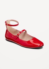 Old Navy Double-Strap Faux Leather Mary Jane Flats