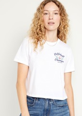 Old Navy EveryWear Crop Graphic T-Shirt