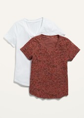 Old Navy EveryWear Slub-Knit T-Shirt 2-Pack for Women