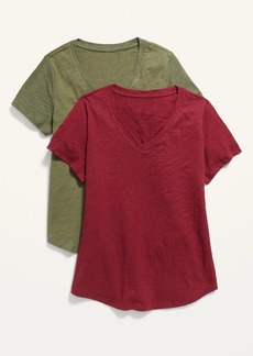Old Navy EveryWear Slub-Knit T-Shirt 2-Pack for Women