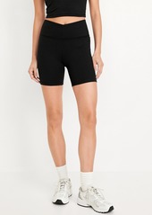 Old Navy Extra High-Waisted CloudComfy Biker Shorts -- 6-inch inseam