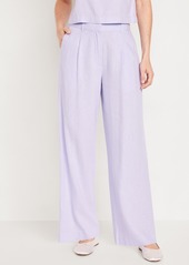 Old Navy Extra High-Waisted Linen-Blend Wide-Leg Taylor Pants