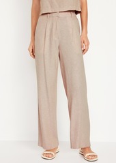 Old Navy Extra High-Waisted Linen-Blend Wide-Leg Taylor Pants