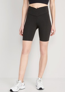 Old Navy Extra High-Waisted PowerChill Biker Shorts -- 8-inch inseam