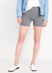 Old Navy Extra High-Waisted Seamless Ribbed Biker Shorts -- 4-inch inseam