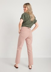 Old Navy Extra High-Waisted Sky-Hi Straight Pop-Color Workwear Jeans for Women