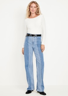 Old Navy Extra High-Waisted Sky-Hi Wide-Leg Jeans