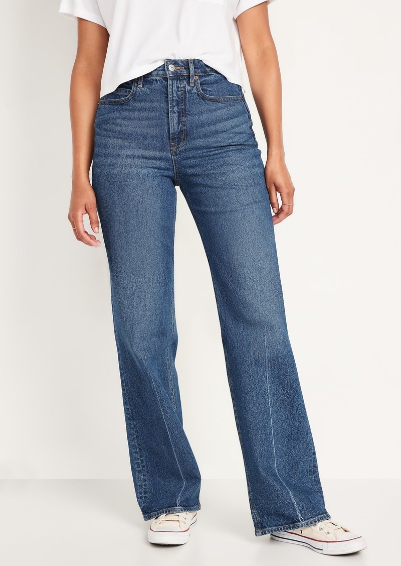 Extra High-Waisted Sky-Hi Wide-Leg Jeans for Women - 51% Off!