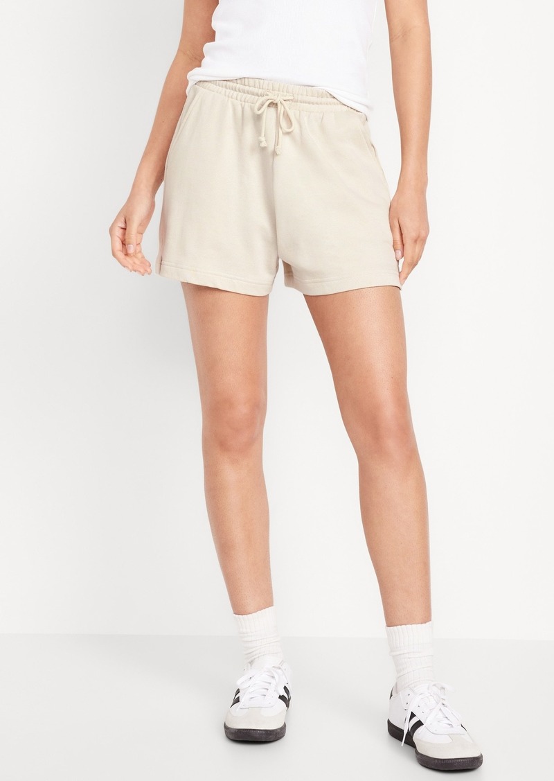 Old Navy Extra High-Waisted Terry Shorts -- 3-inch inseam