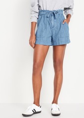 Old Navy Extra High-Waisted Utility Shorts -- 4-inch inseam