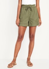 Old Navy Extra High-Waisted Utility Shorts -- 4-inch inseam