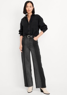 Old Navy Extra High-Waisted Sky-Hi Wide-Leg Jeans