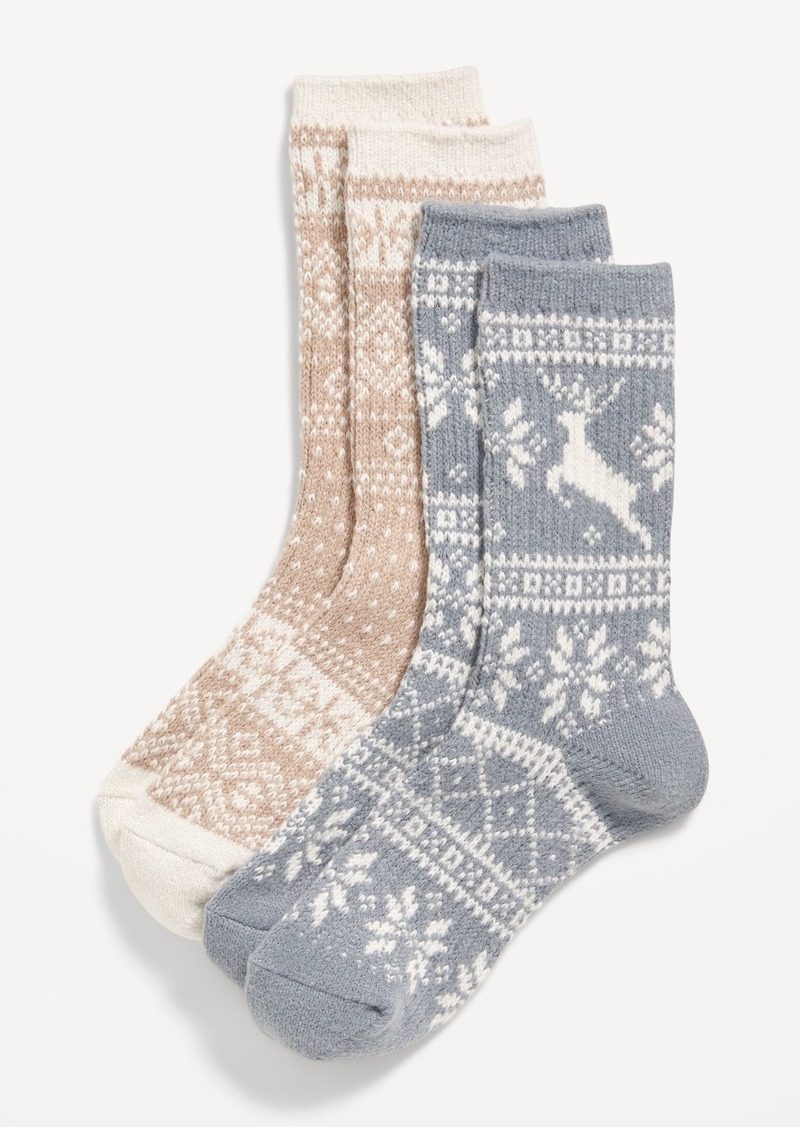 Old Navy Fair Isle Crew Socks 2-Pack