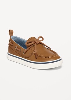 Old Navy Faux-Leather Boat Shoes for Toddler Boys