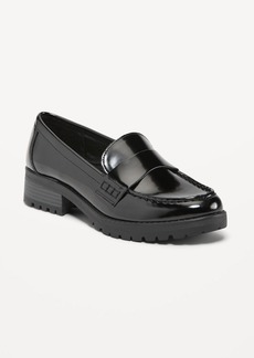 Old Navy Faux-Leather Chunky Heel Loafers