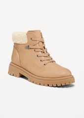 Old Navy Faux Leather Hiking Boot