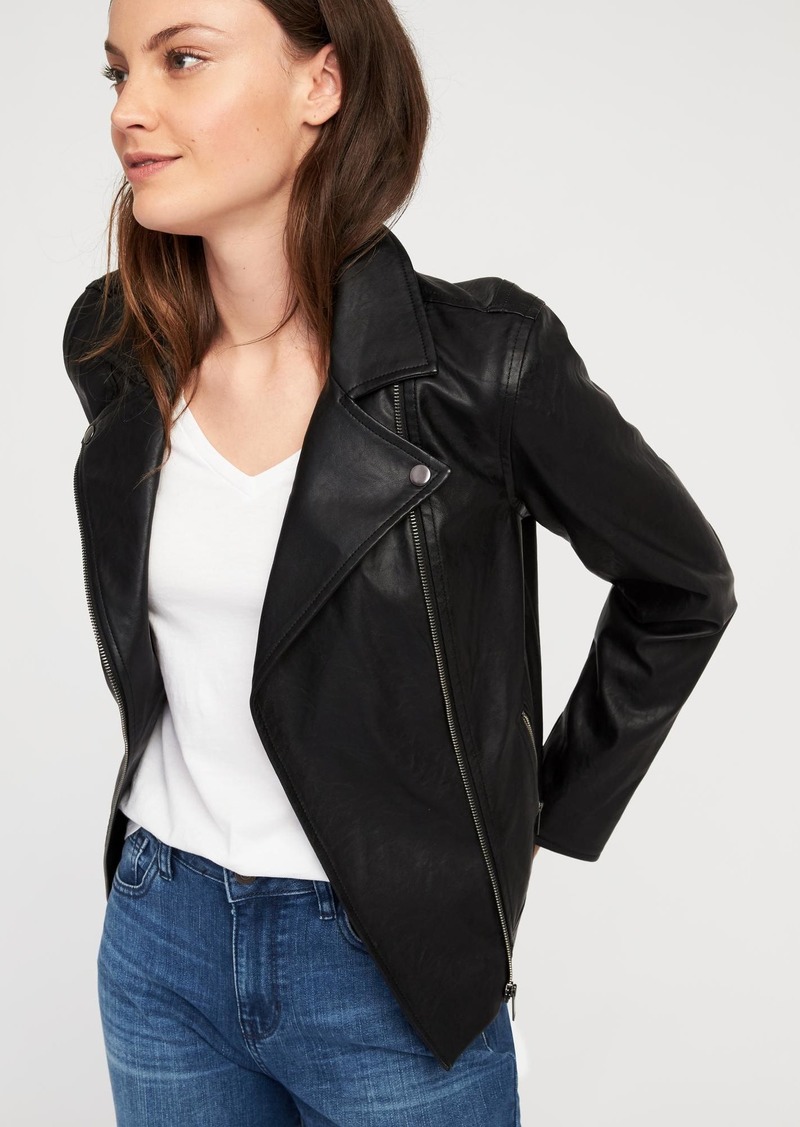 old navy black moto jacket