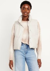 Old Navy Faux-Leather Puffer Vest