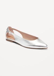 Old Navy Faux-Leather Slingback Ballet Flat