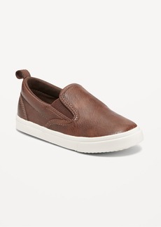Old Navy Faux-Leather Slip-On Sneakers for Toddler Boys