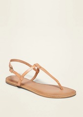 Old Navy Faux-Leather T-Strap Sandals for Women