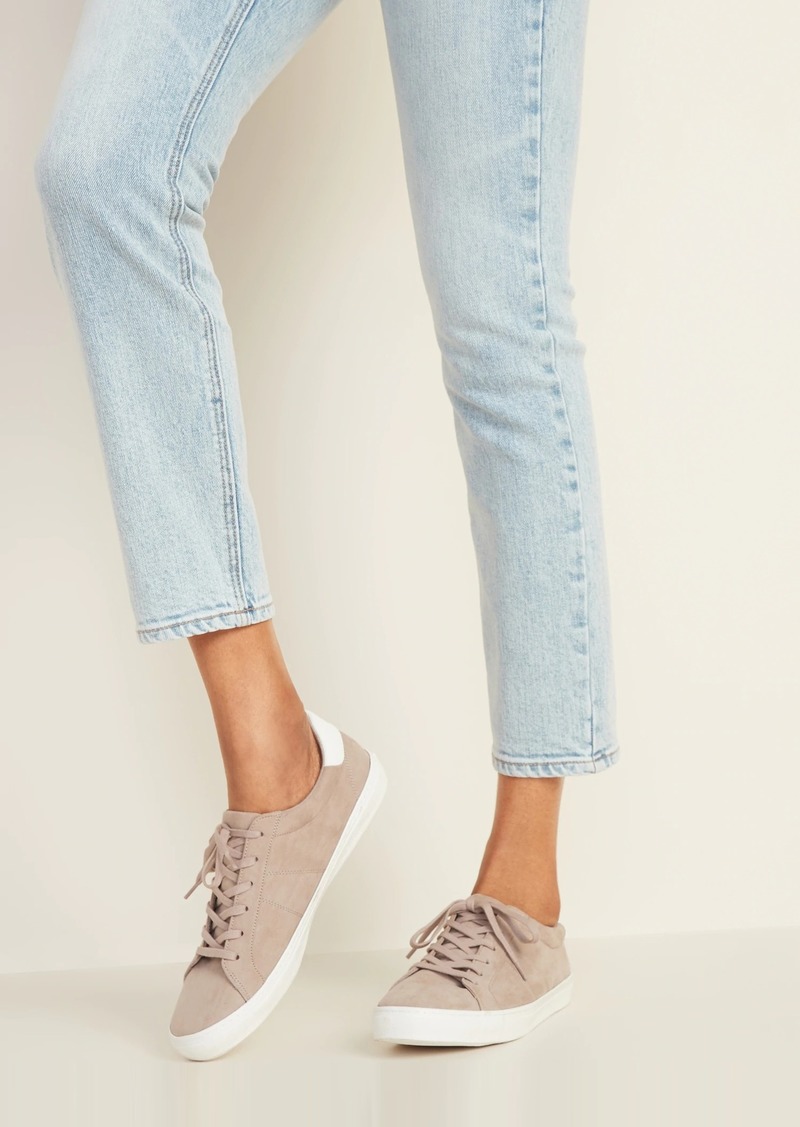 faux suede sneakers