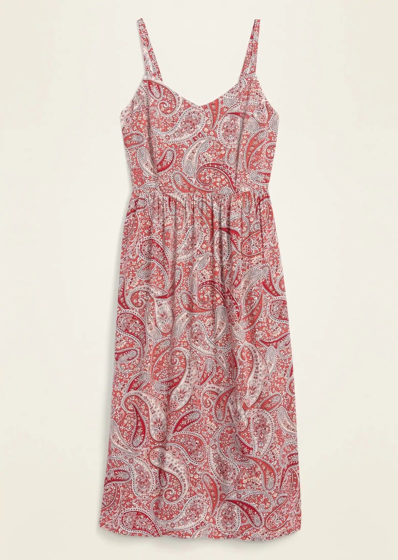 old navy fit and flare cami dress