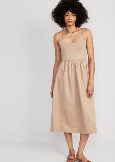 Old Navy Fit & Flare Combination Midi Dress