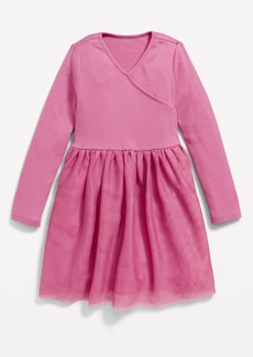 Old Navy Fit & Flare Wrap-Front Tutu Dress for Toddler Girls
