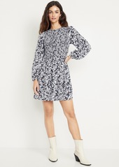 Old Navy Fit &amp Flare Long-Sleeve Mini Dress