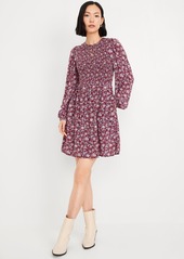 Old Navy Fit &amp Flare Long-Sleeve Mini Dress