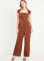 Old Navy Fit &amp Flare Satin Jumpsuit