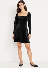 Old Navy Fit &amp Flare Velvet Mini Dress