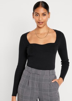 Old Navy Fitted Rib-Knit Sweater