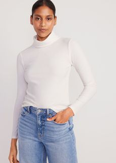 Old Navy Fitted Plush Rib-Knit Turtleneck