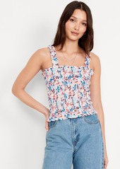 Old Navy Fitted Smocked Tank Top