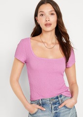 Old Navy Fitted Square-Neck T-Shirt