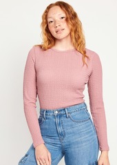 Old Navy Fitted Textured Top