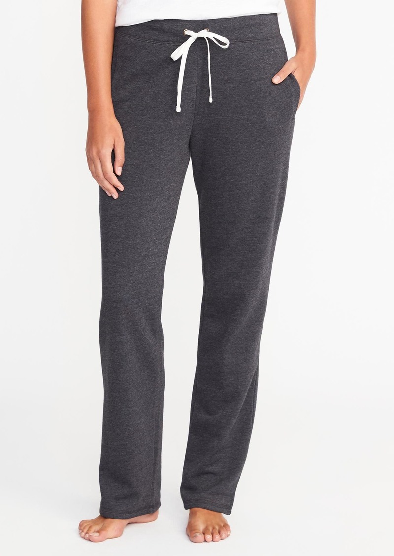 Old Navy Fleece Straight-Leg Sweatpants for Women Now $11.97