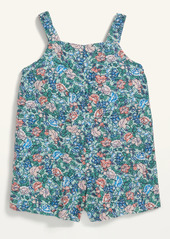 Old Navy Floral-Print Utility-Pocket Sleeveless Romper for Toddler Girls