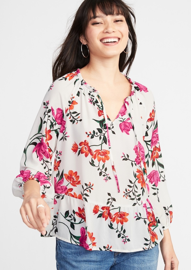 old navy floral sweatshirt