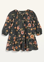 Old Navy Floral Smocked-Neck Dress for Toddler Girls