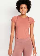 Old Navy FlowForm Crop Cutout-Back Top